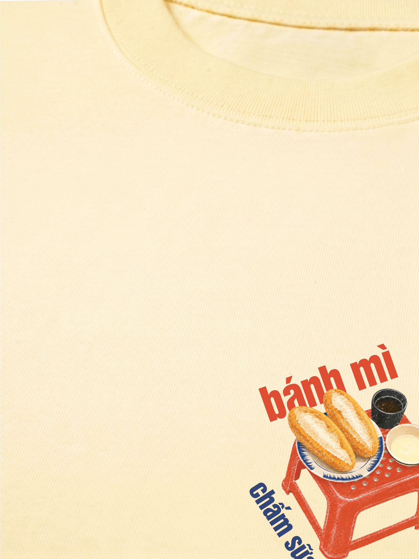 Áo Thun Relaxed Fit Bánh Mì Chấm Sữa