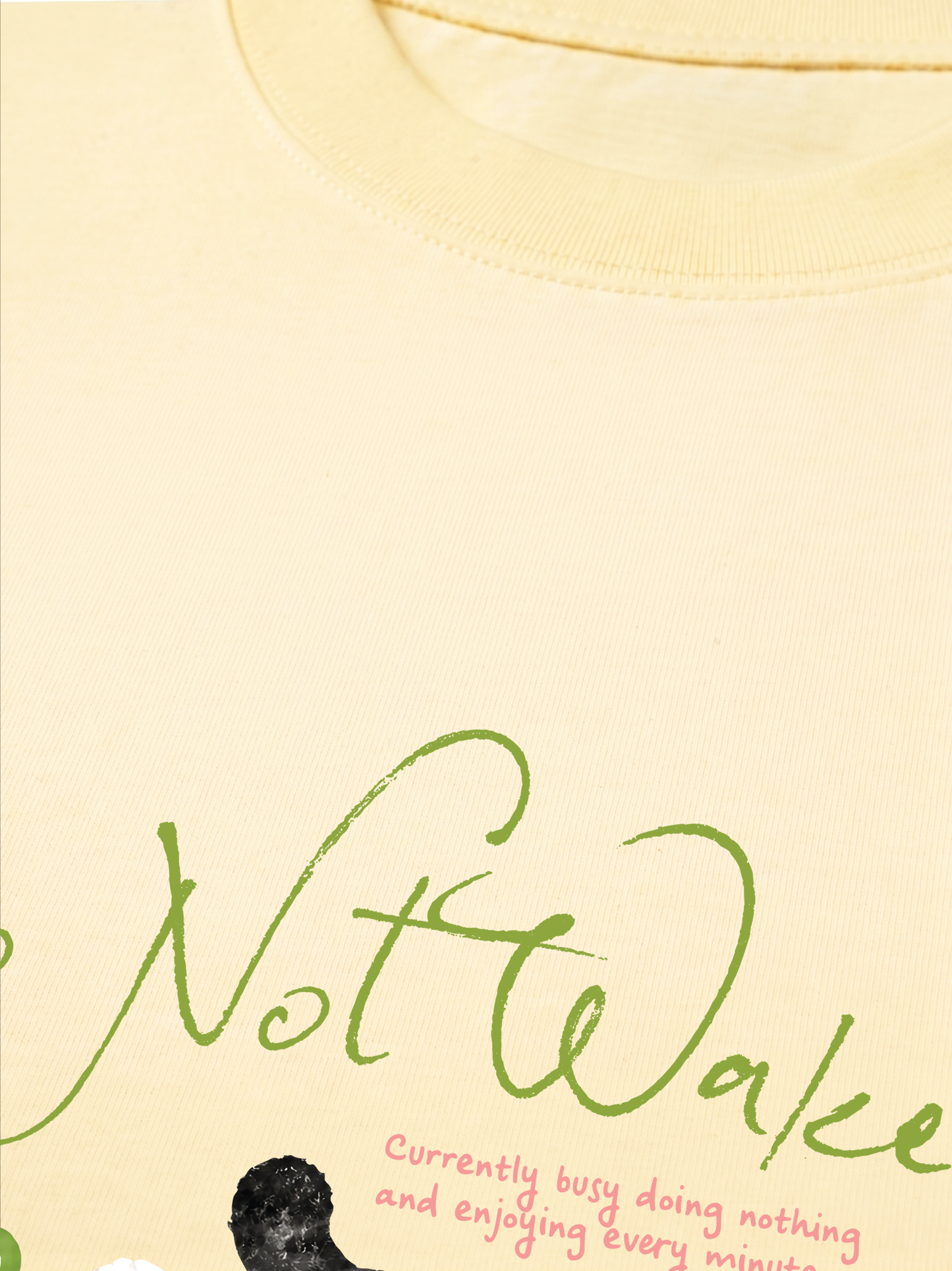 Áo Thun Relaxed Fit Do Not Wake Meow