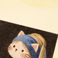 Áo Thun Relaxed Fit Cat with a Pearl Earring