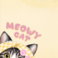 Áo Thun Relaxed Fit Meowy Cat Yellow Plaid