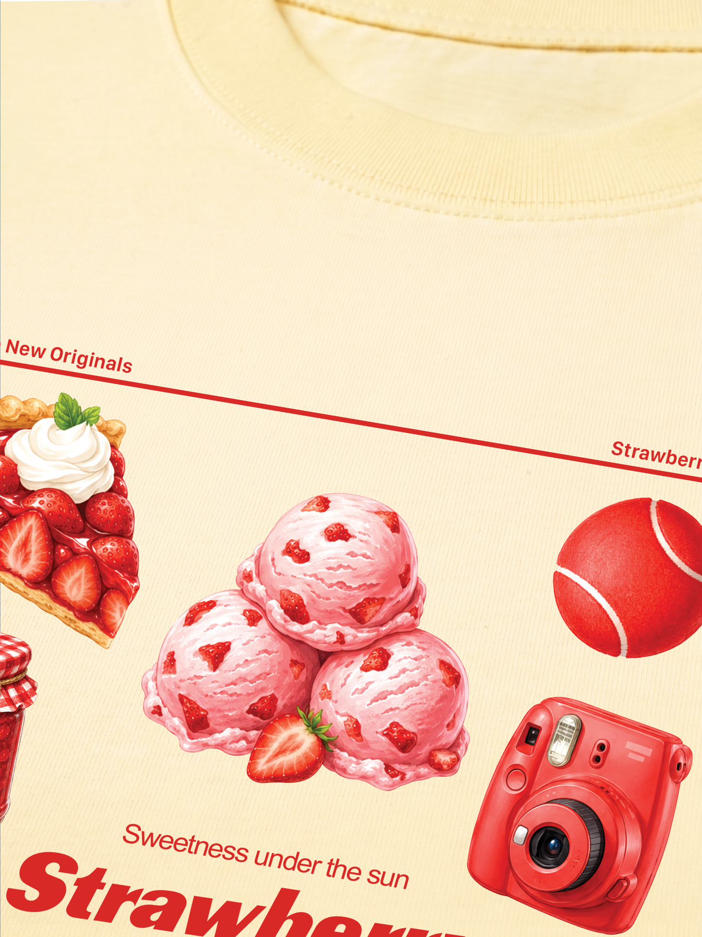 Áo Thun Relaxed Fit Strawberry Pack