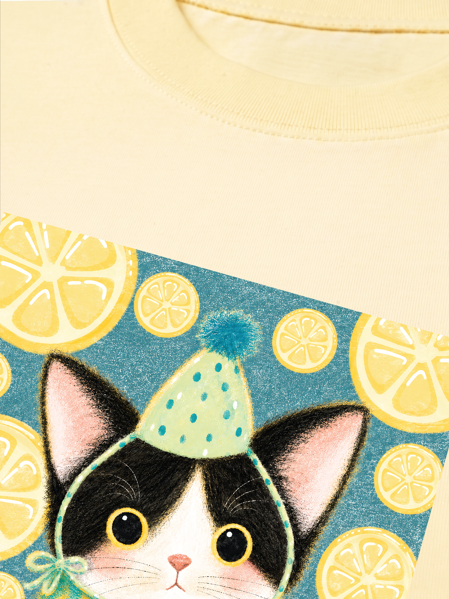 Áo Thun Relaxed Fit Lemon Reverie Meow