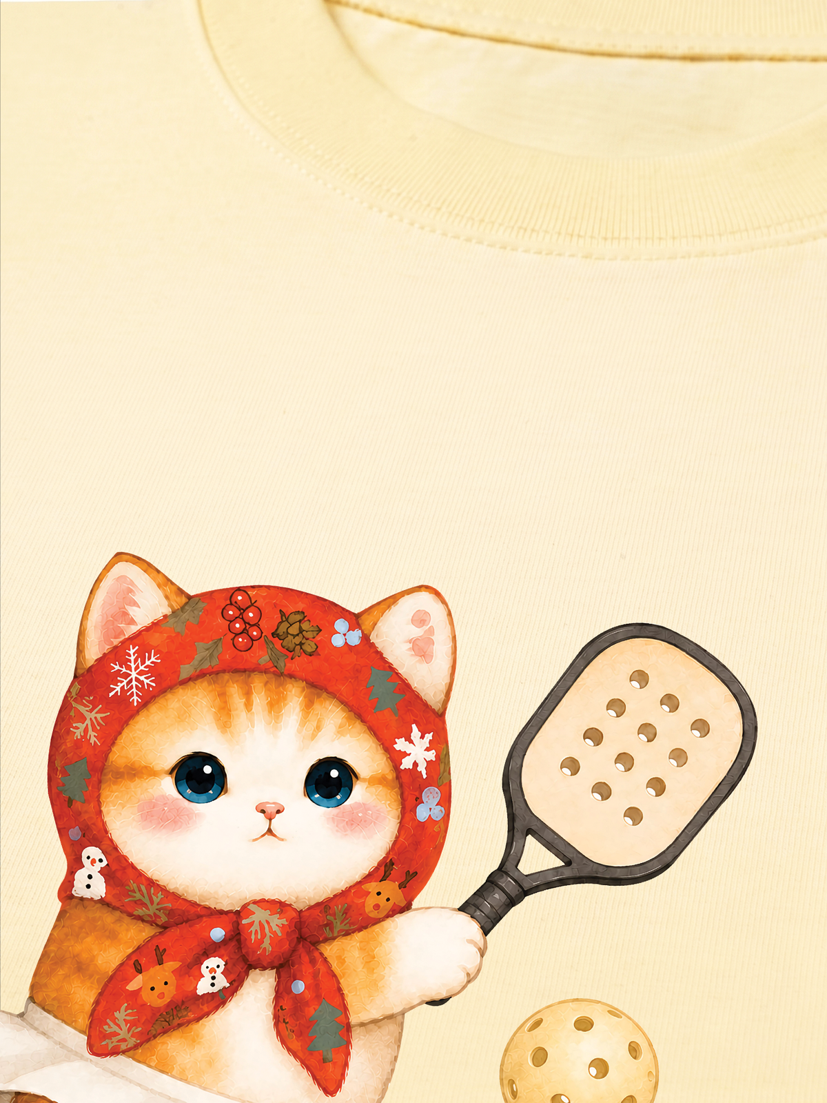 Áo Thun Relaxed Fit Pickleball Girl Meow