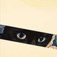 Áo Thun Relaxed Fit Blue Flower Cat