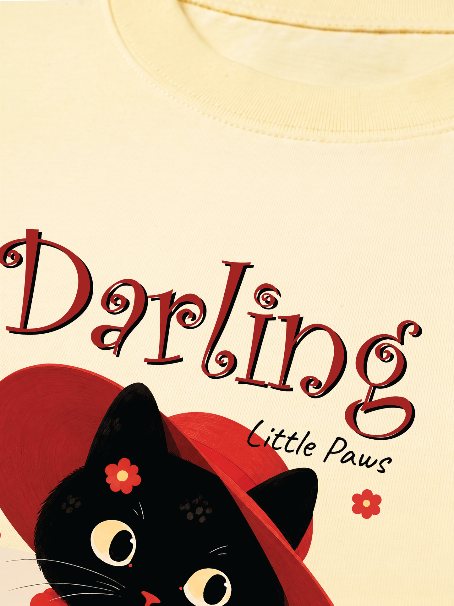 Áo Thun Relaxed Fit Darling Little Paws