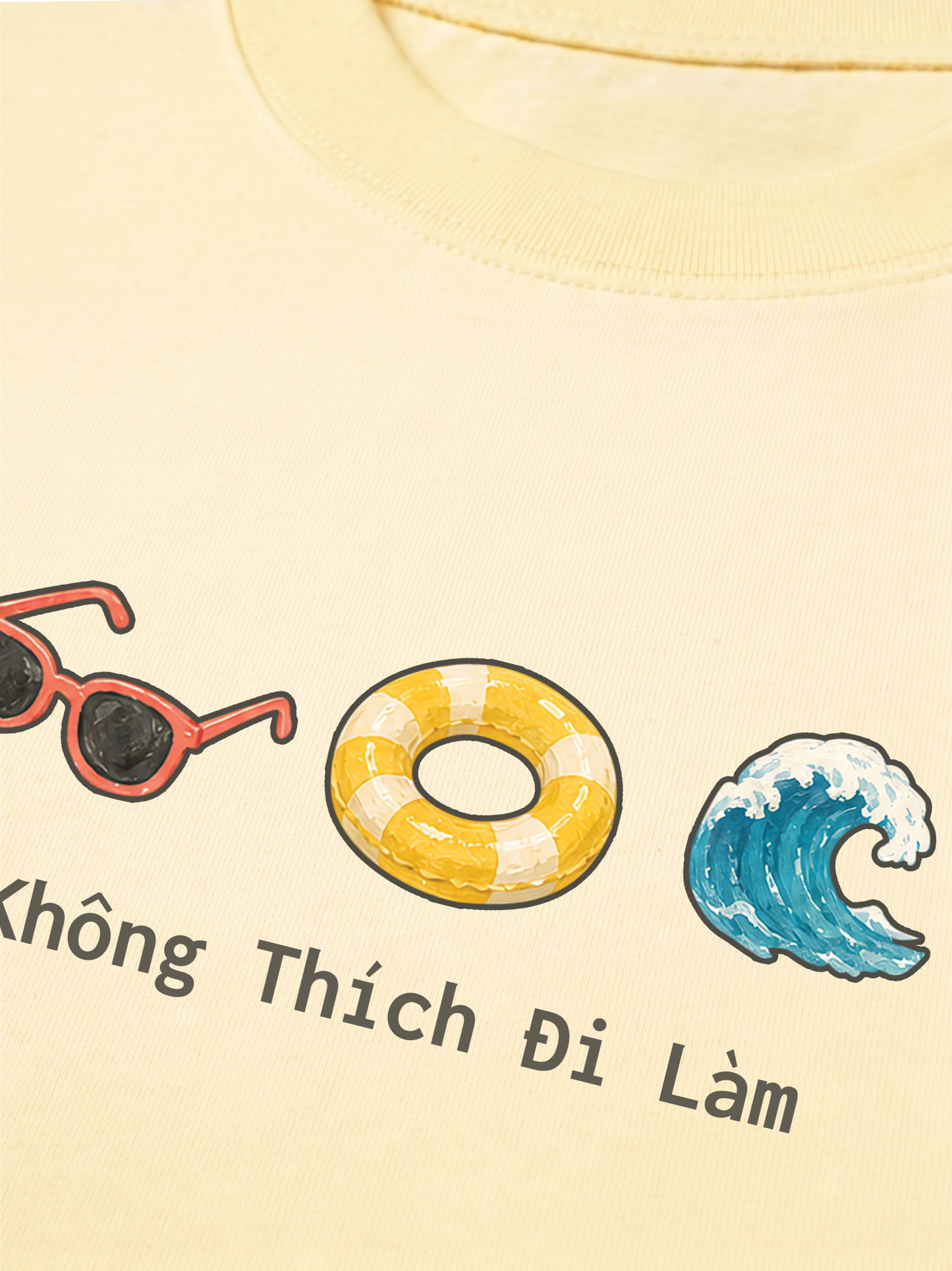 Áo Thun Relaxed Fit Không Thích Đi Làm