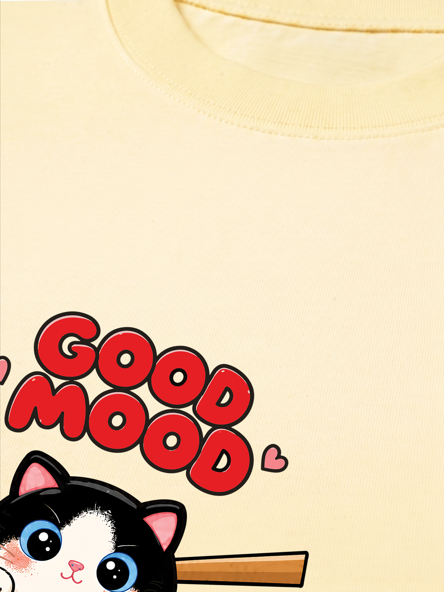 Áo Thun Relaxed Fit Good Mood Sushi Cat
