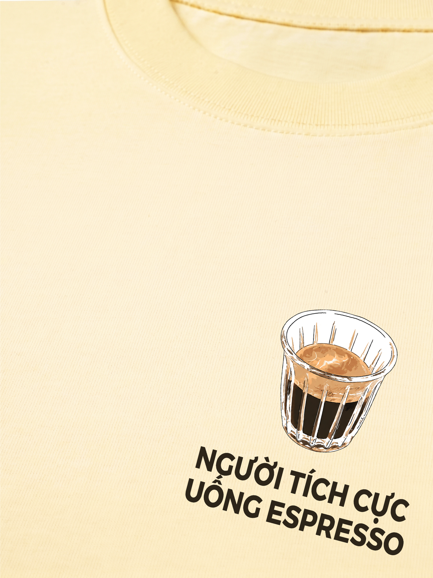 Áo Thun Relaxed Fit Người Tích Cực Uống Espresso 2