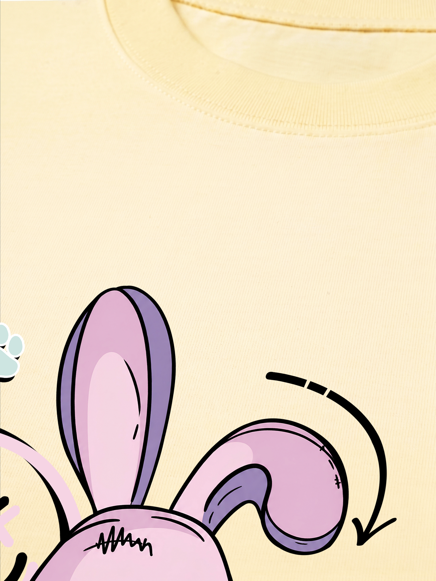 Áo Thun Relaxed Fit Rabbit Smile Face
