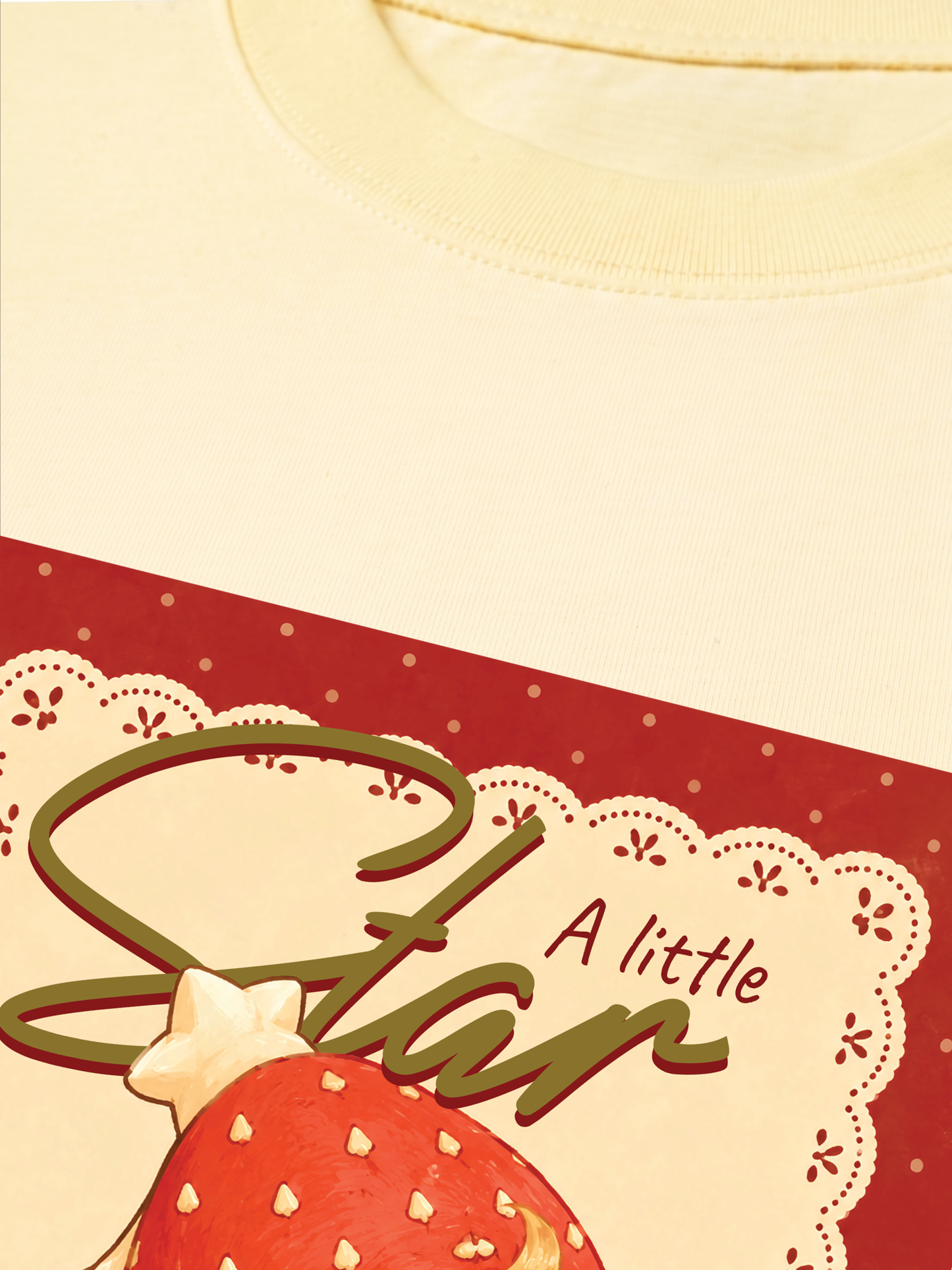 Áo Thun Relaxed Fit A Little Strawberry Star