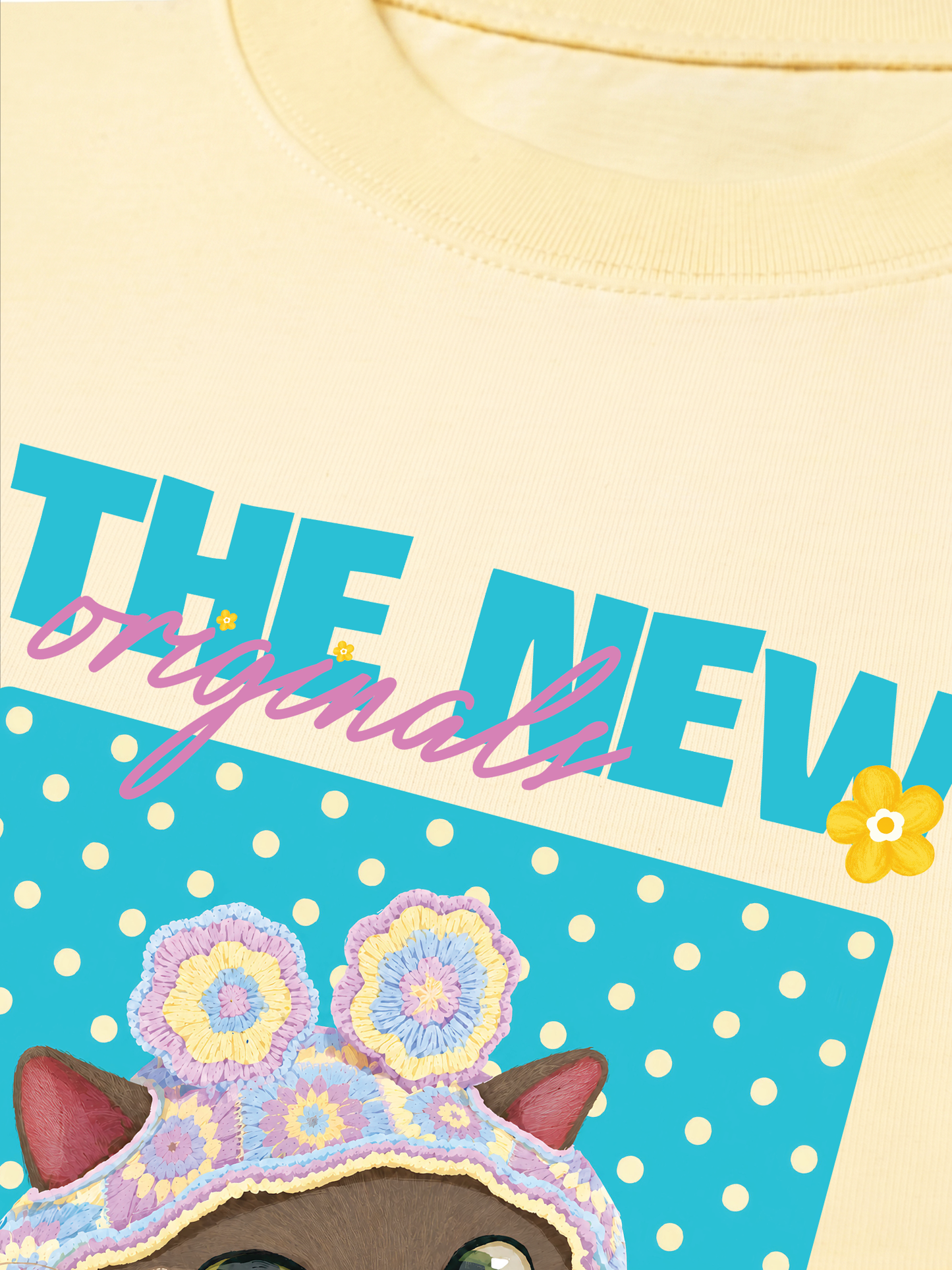 Áo Thun Relaxed Fit Little Mischief Meow
