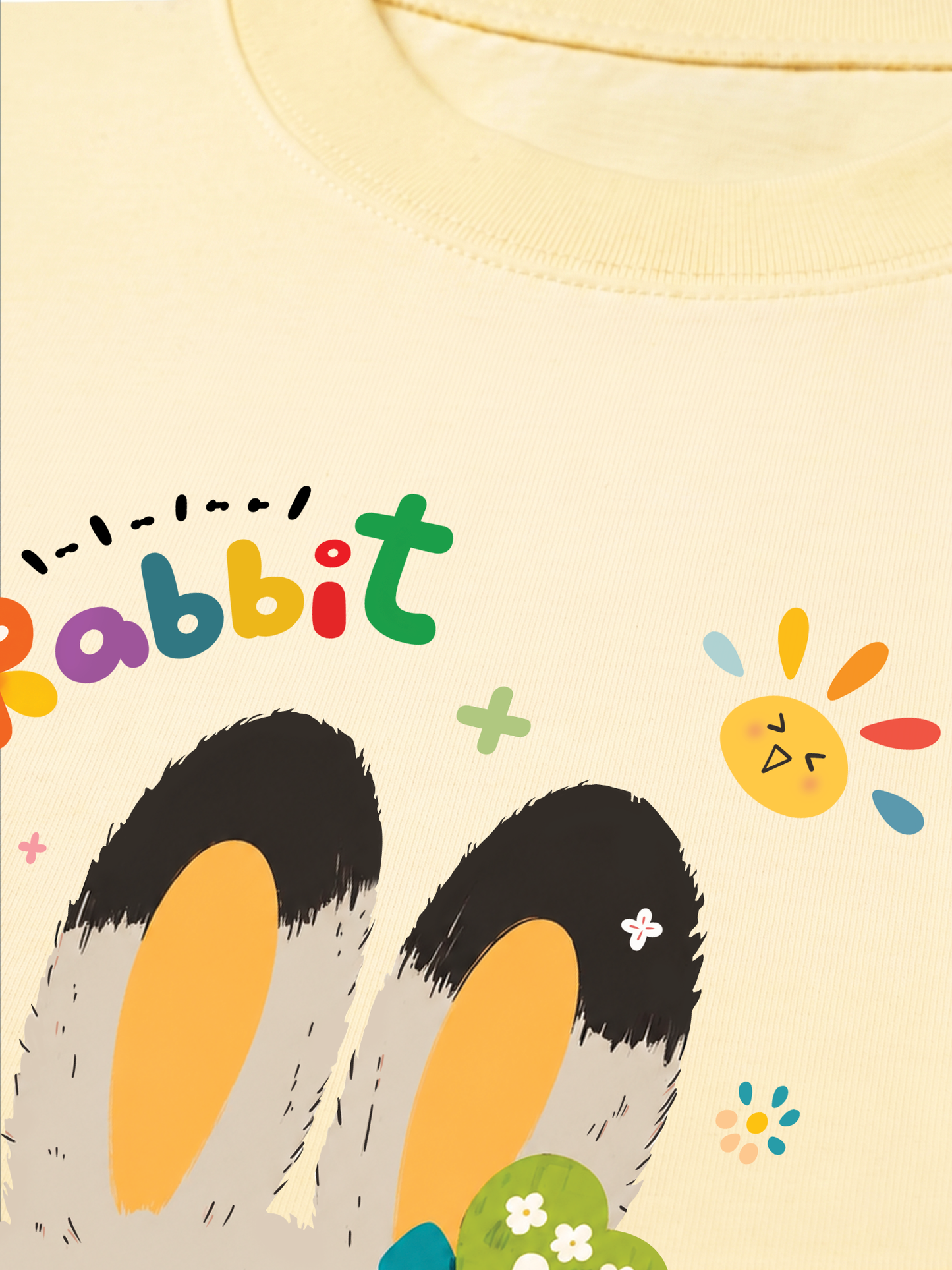 Áo Thun Relaxed Fit Rainbow Rabbit
