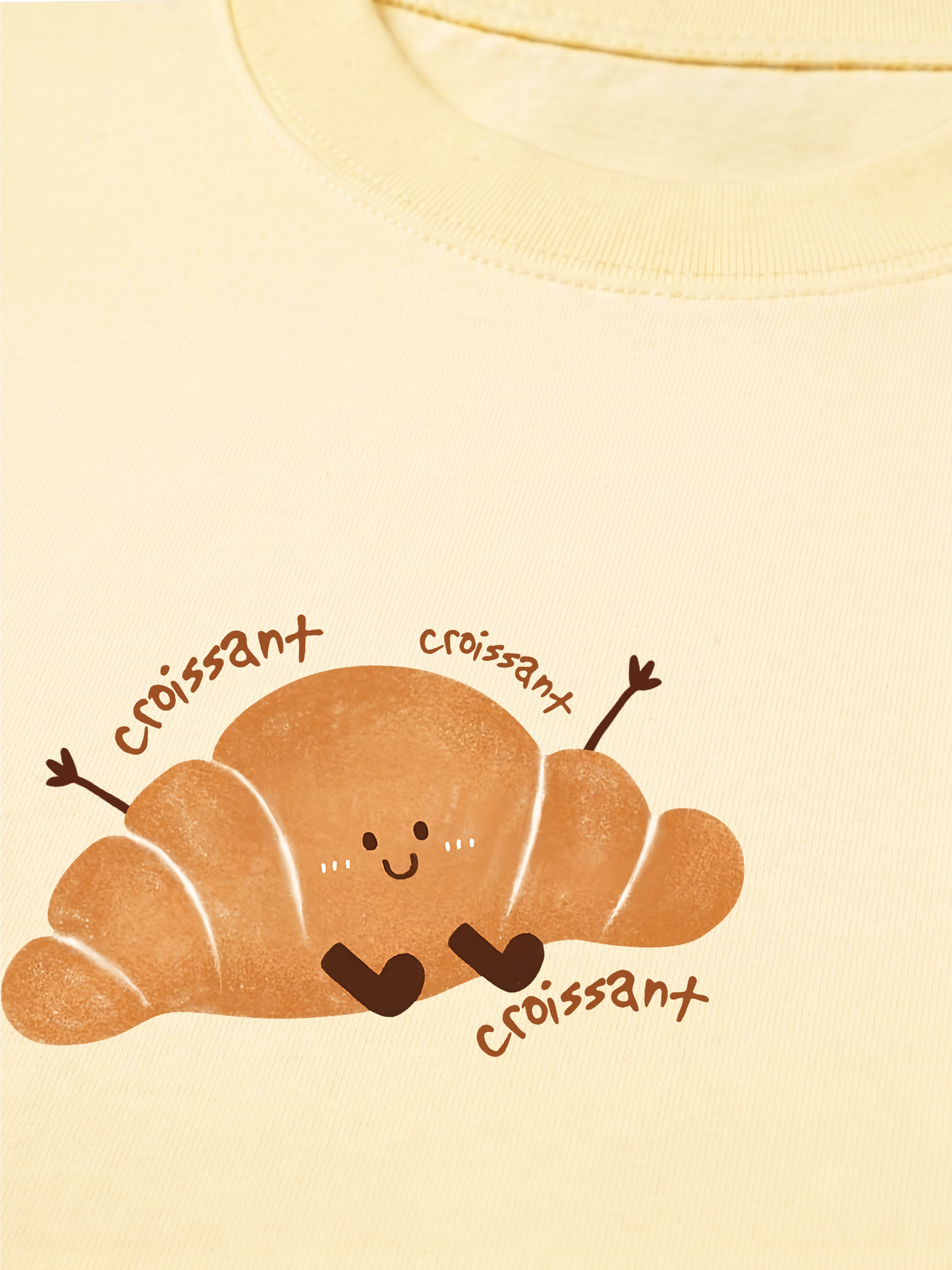 Áo Thun Relaxed Fit Happy Croissant