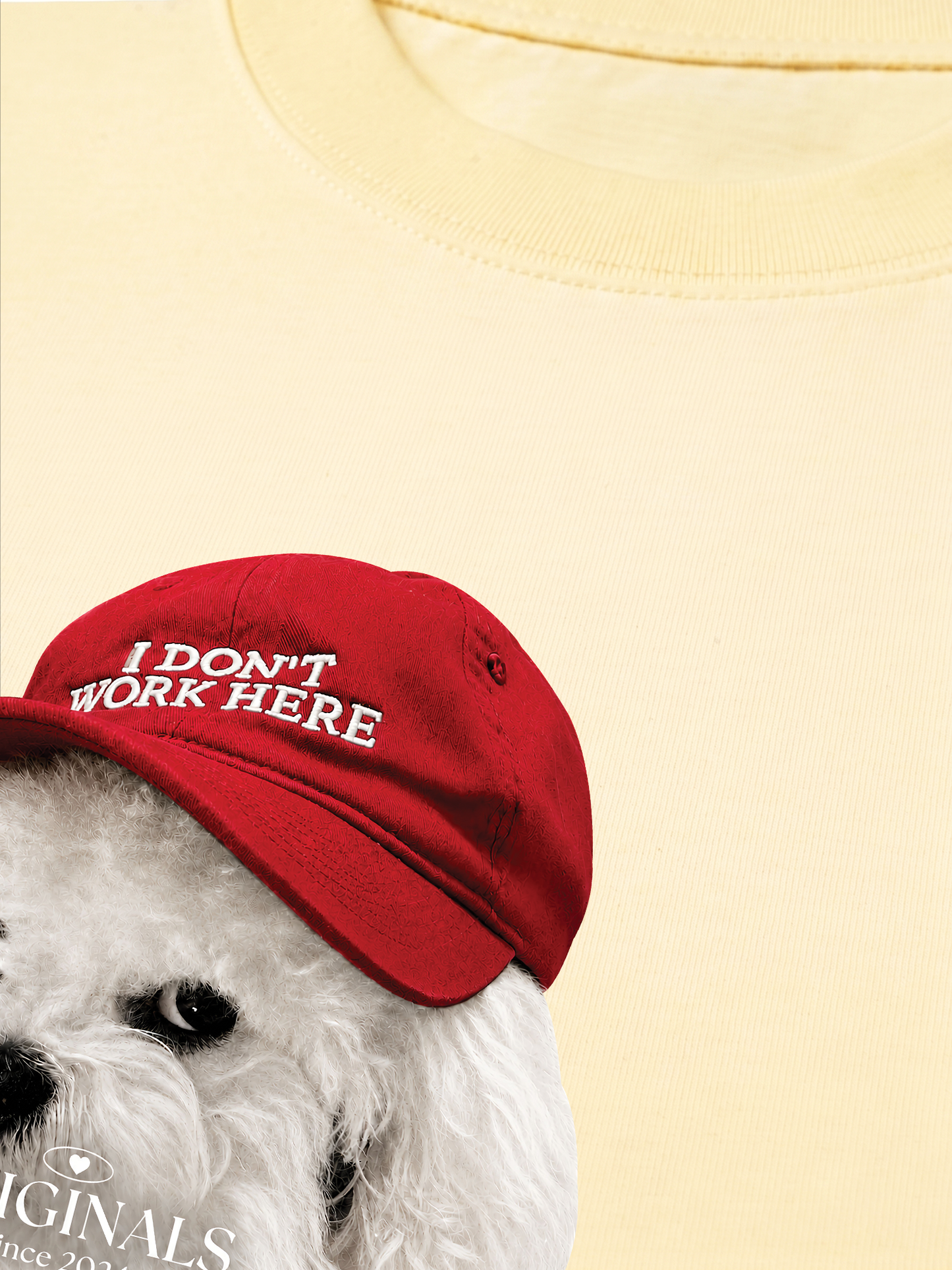 Áo Thun Relaxed Fit Puppy With Red Hat