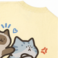 Áo Thun Relaxed Fit Angry Luv Cat Couple