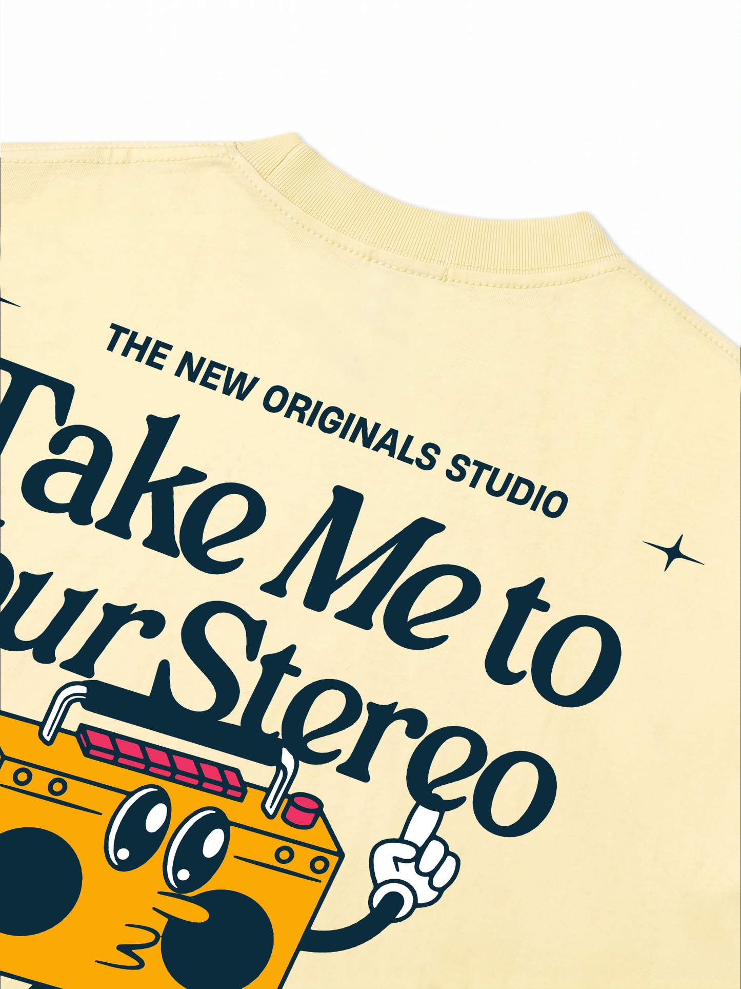 Áo Thun Relaxed Fit Take Me To Your Stereo