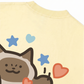 Áo Thun Relaxed Fit Happy Luv Cat Couple