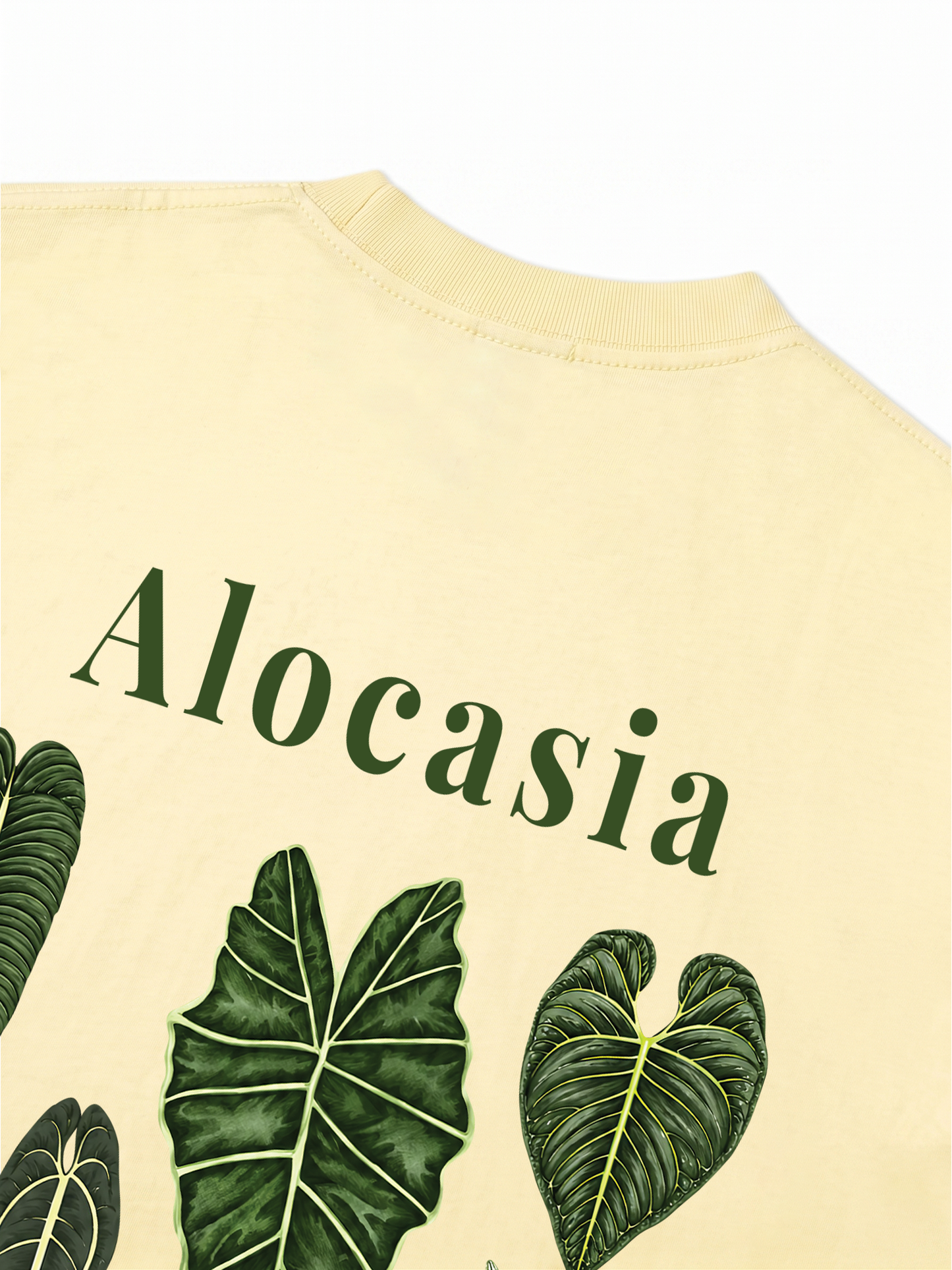 Áo Thun Relaxed Fit Tropical Alocasia Quote