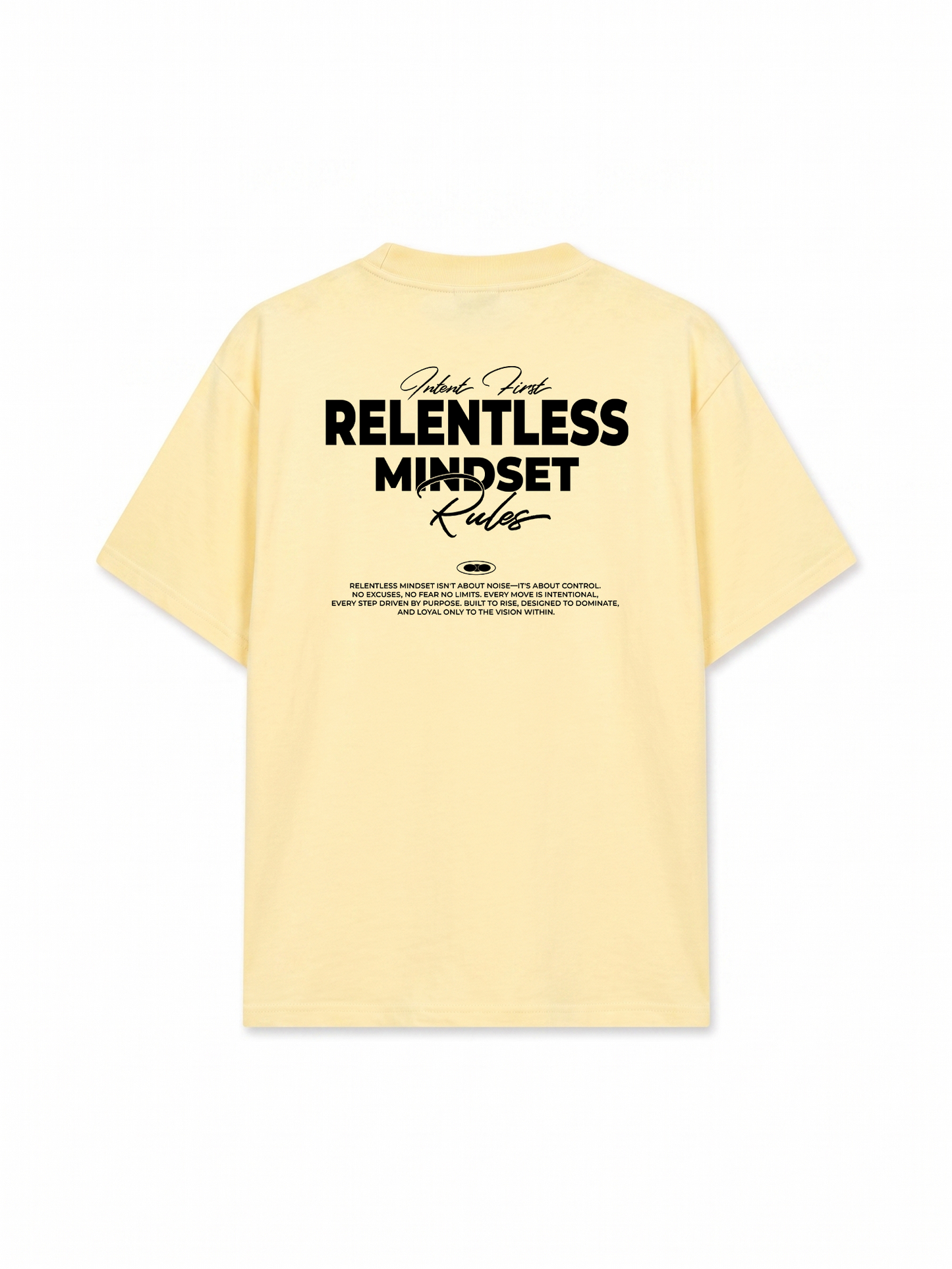 Áo Thun Relaxed Fit Success Story Intent First Relentless Mindset Rules