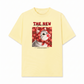 Áo Thun Relaxed Fit Red Daisy Daydream Meow