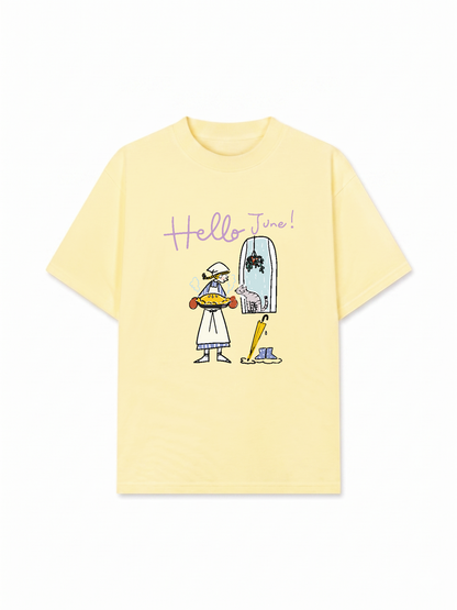 Áo Thun Relaxed Fit Hello June