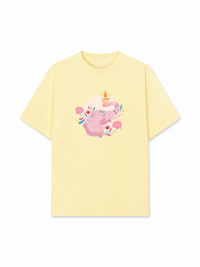 Áo Thun Relaxed Fit Floral Wish Elephant