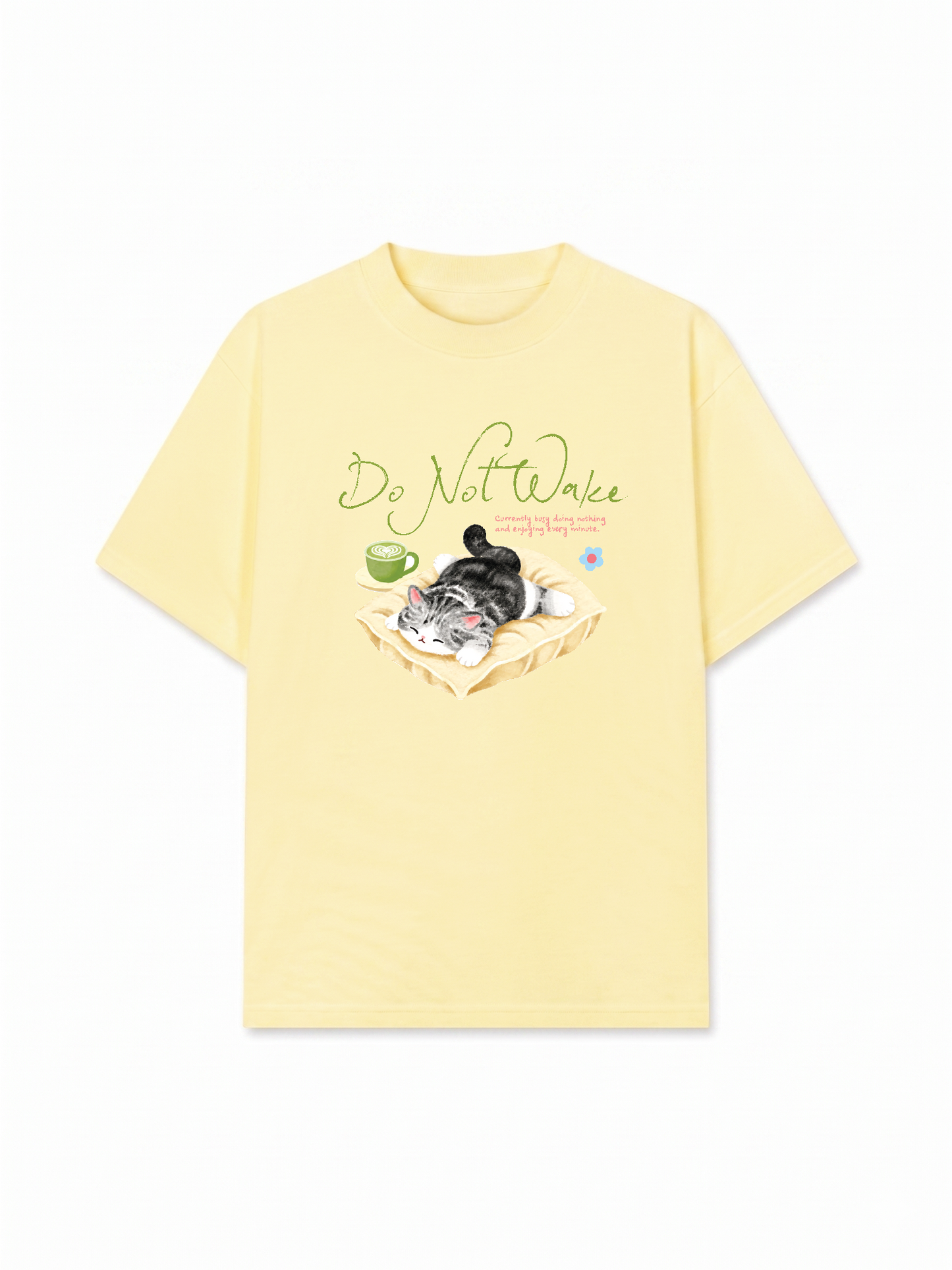 Áo Thun Relaxed Fit Do Not Wake Meow