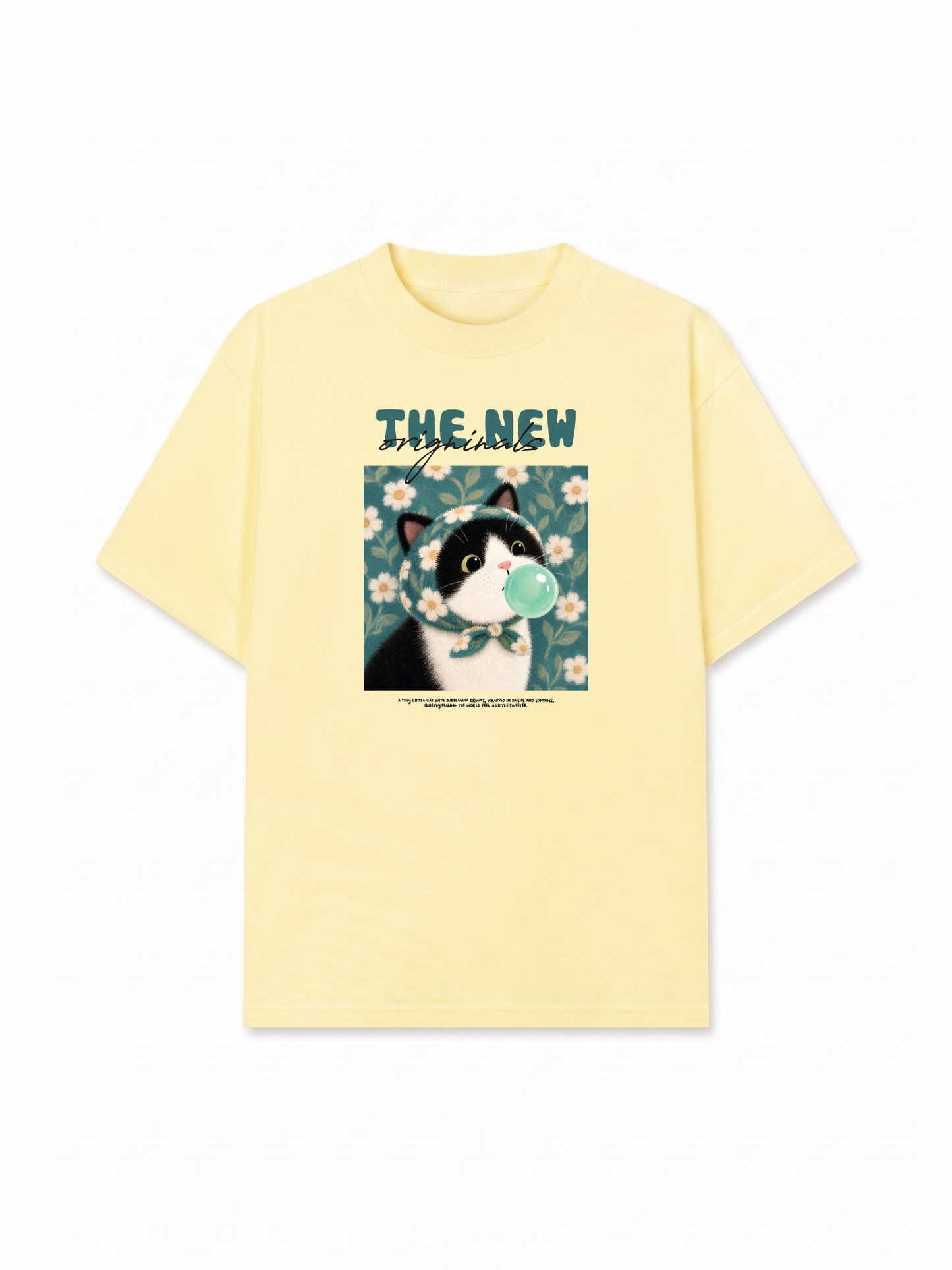 Áo Thun Relaxed Fit Daisy Mint Dream Meow