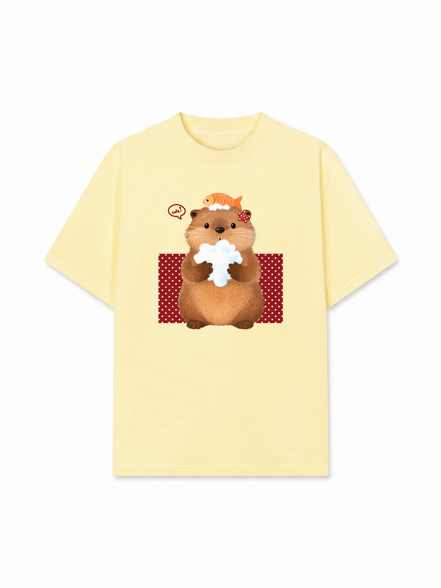 Áo Thun Relaxed Fit Animal Mood Bubble Beaver