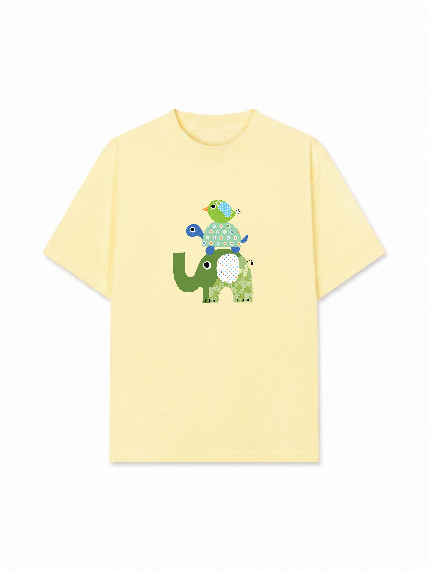 Áo Thun Relaxed Fit Elephant Stack
