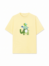Áo Thun Relaxed Fit Elephant Stack