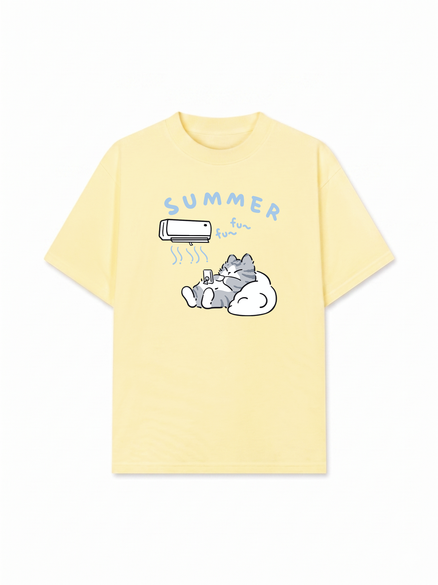 Áo Thun Relaxed Fit Animal Moods Lazy Cat