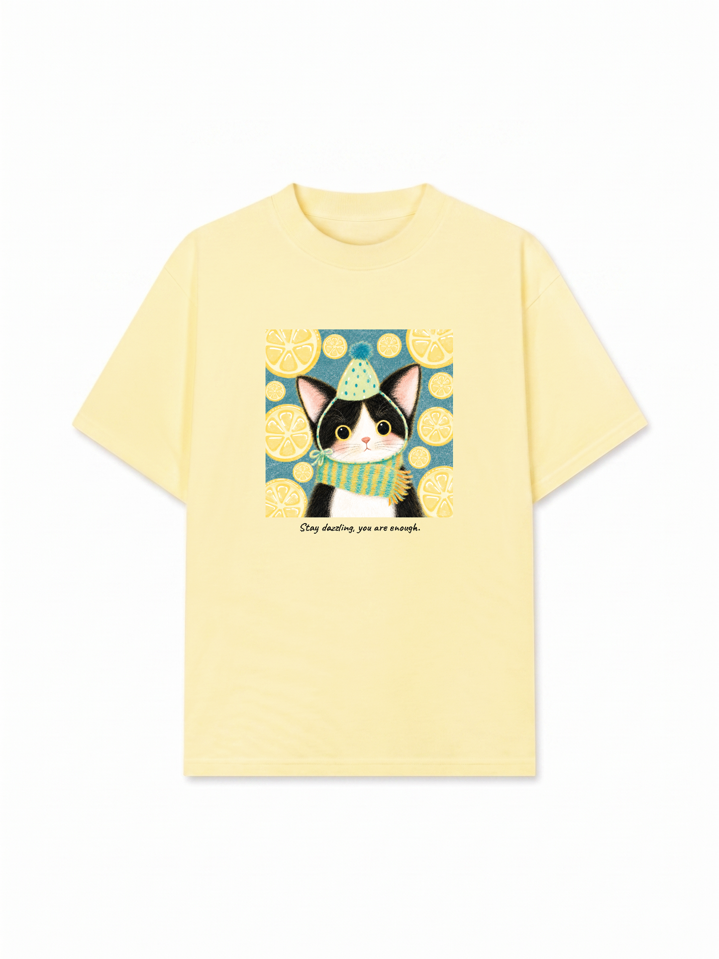 Áo Thun Relaxed Fit Lemon Reverie Meow
