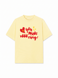 Áo Thun Relaxed Fit Yêu Nước Vô Cùng