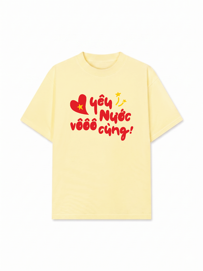 Áo Thun Relaxed Fit Yêu Nước Vô Cùng