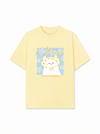 Áo Thun Relaxed Fit A Tiny Bloom Of Happiness Meow