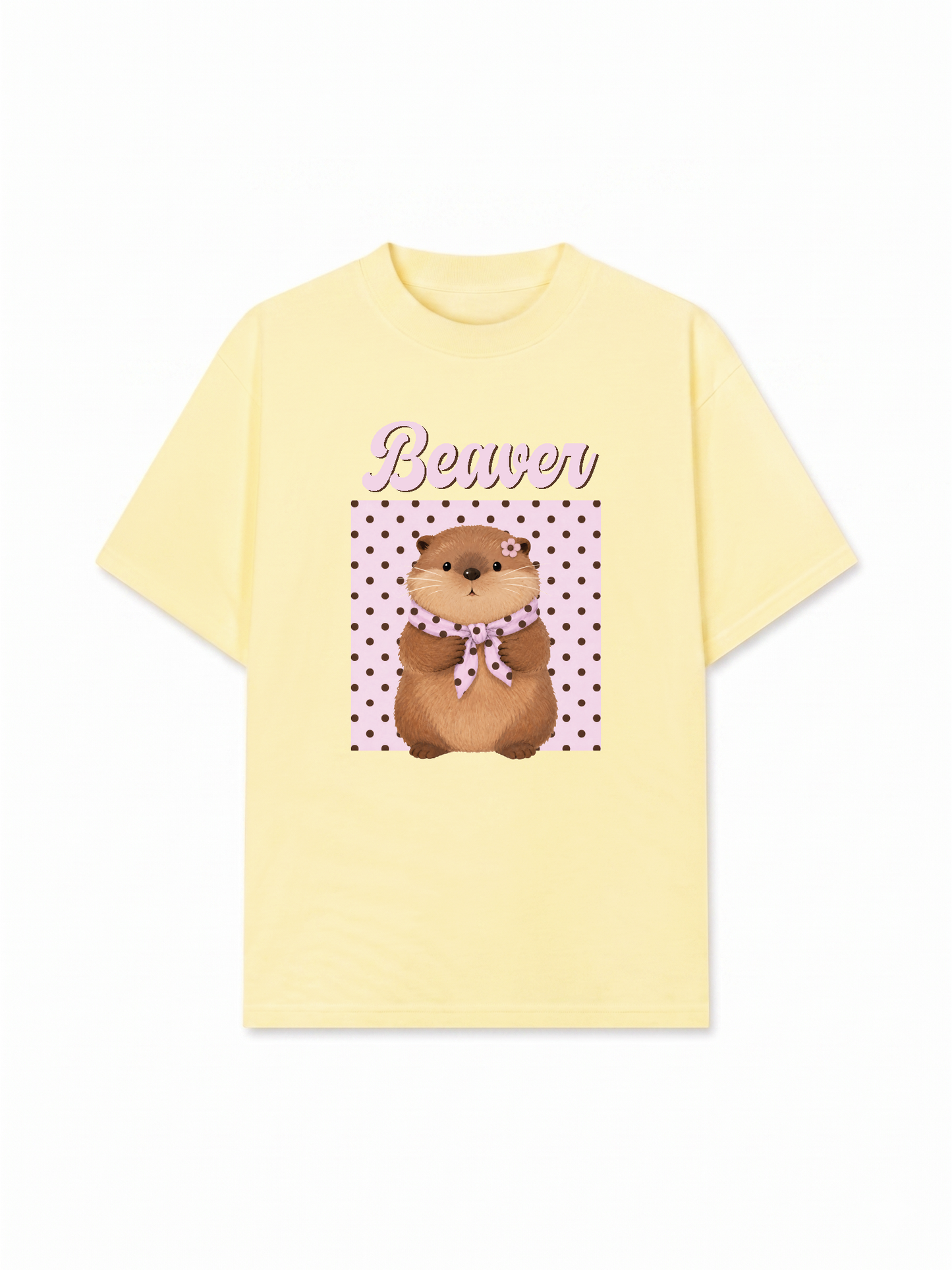 Áo Thun Relaxed Fit Animal Mood Sweet Beaver