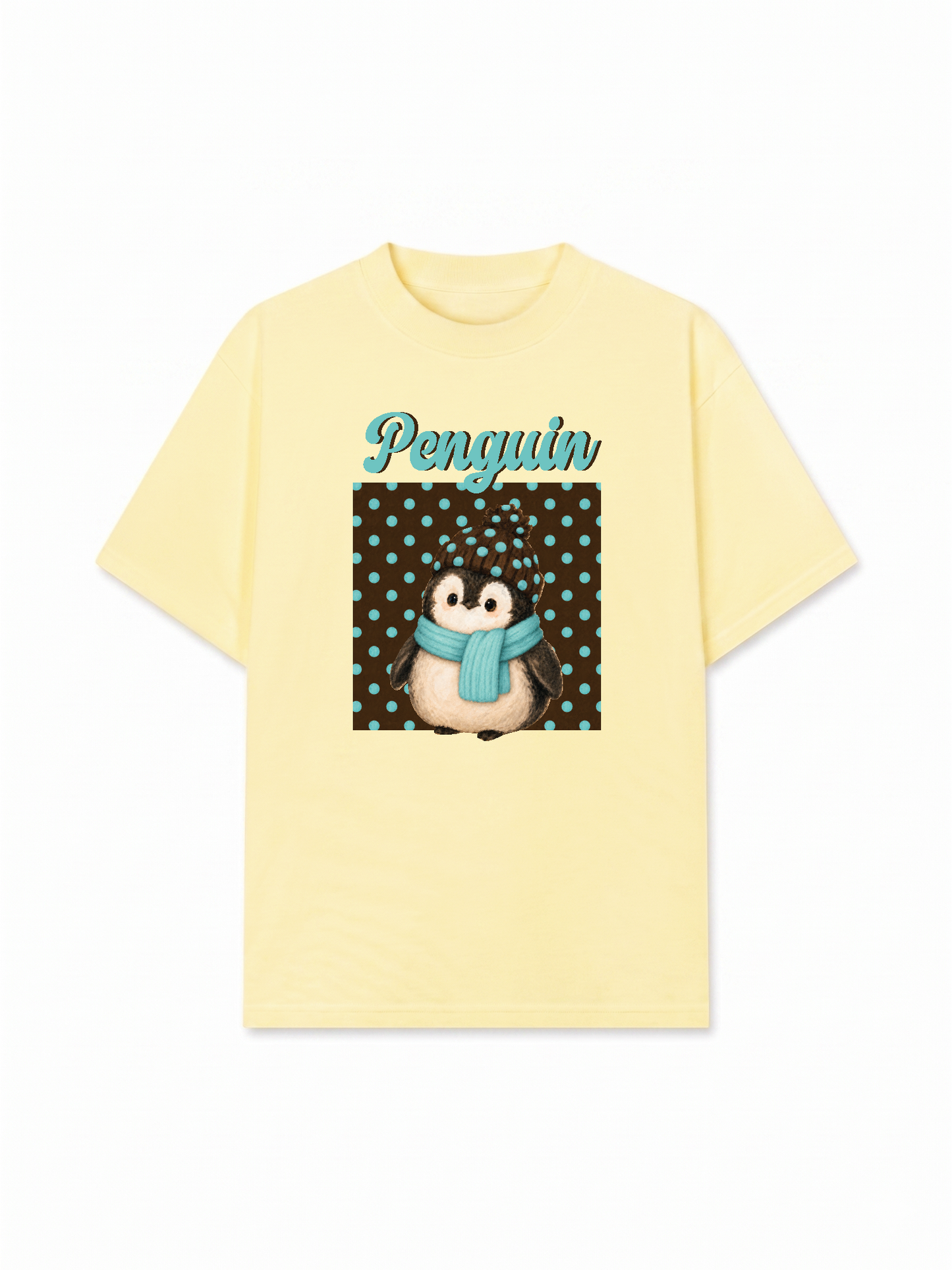 Áo Thun Relaxed Fit Animal Mood Cozy Penguin