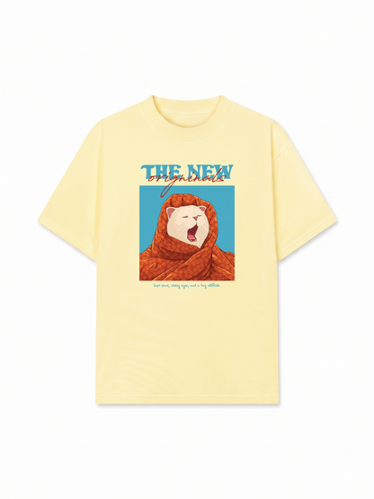 Áo Thun Relaxed Fit Sleepy Bloom Meow