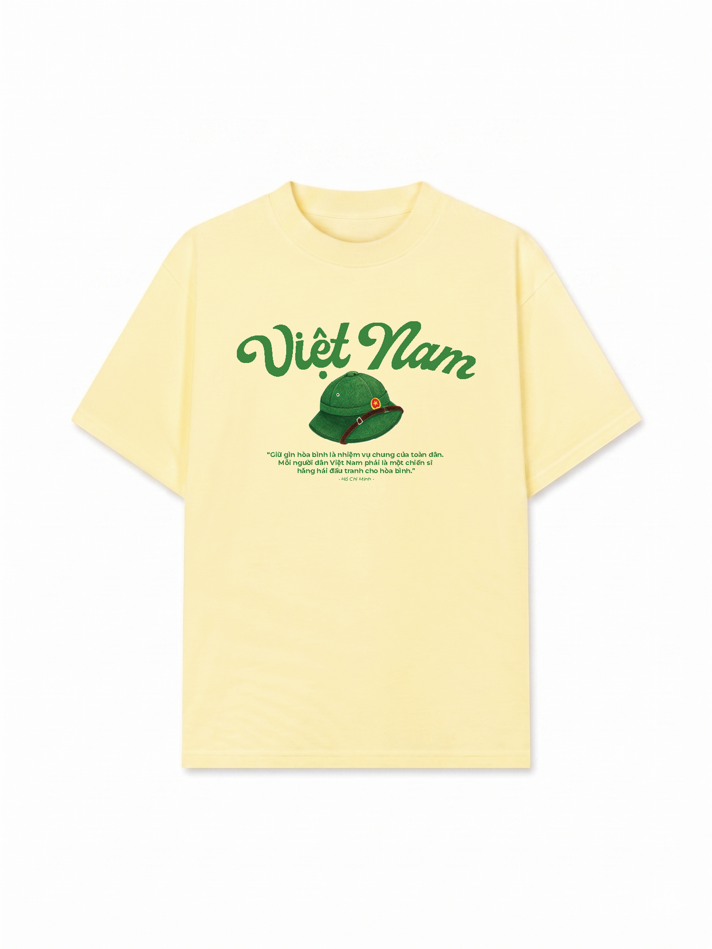 Áo Thun Relaxed Fit Mũ Cối Việt Nam