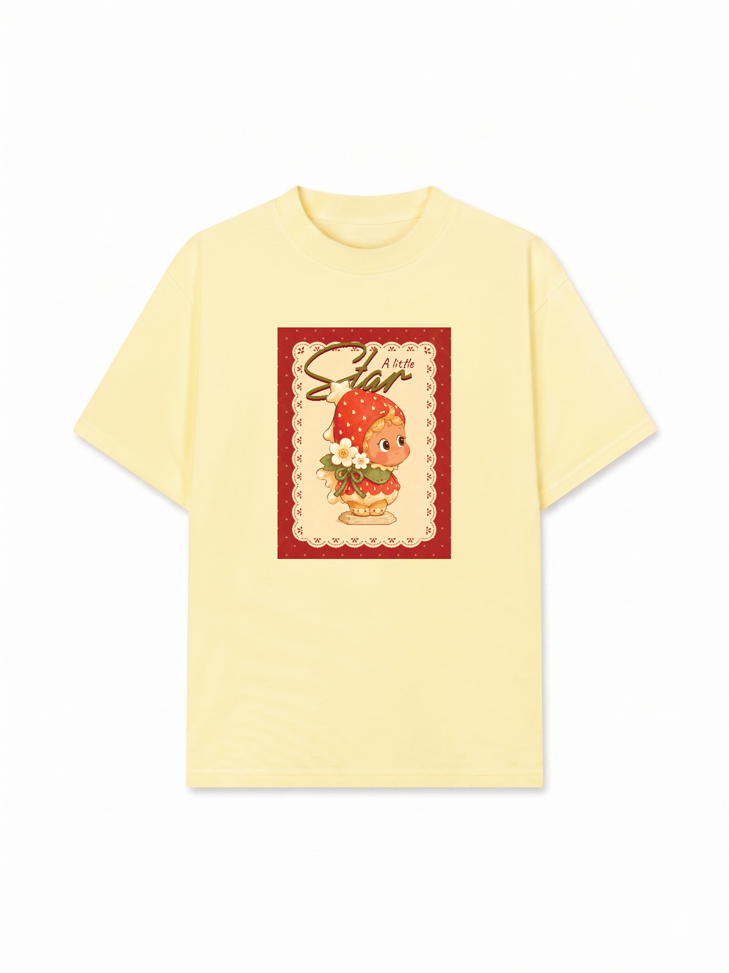 Áo Thun Relaxed Fit A Little Strawberry Star