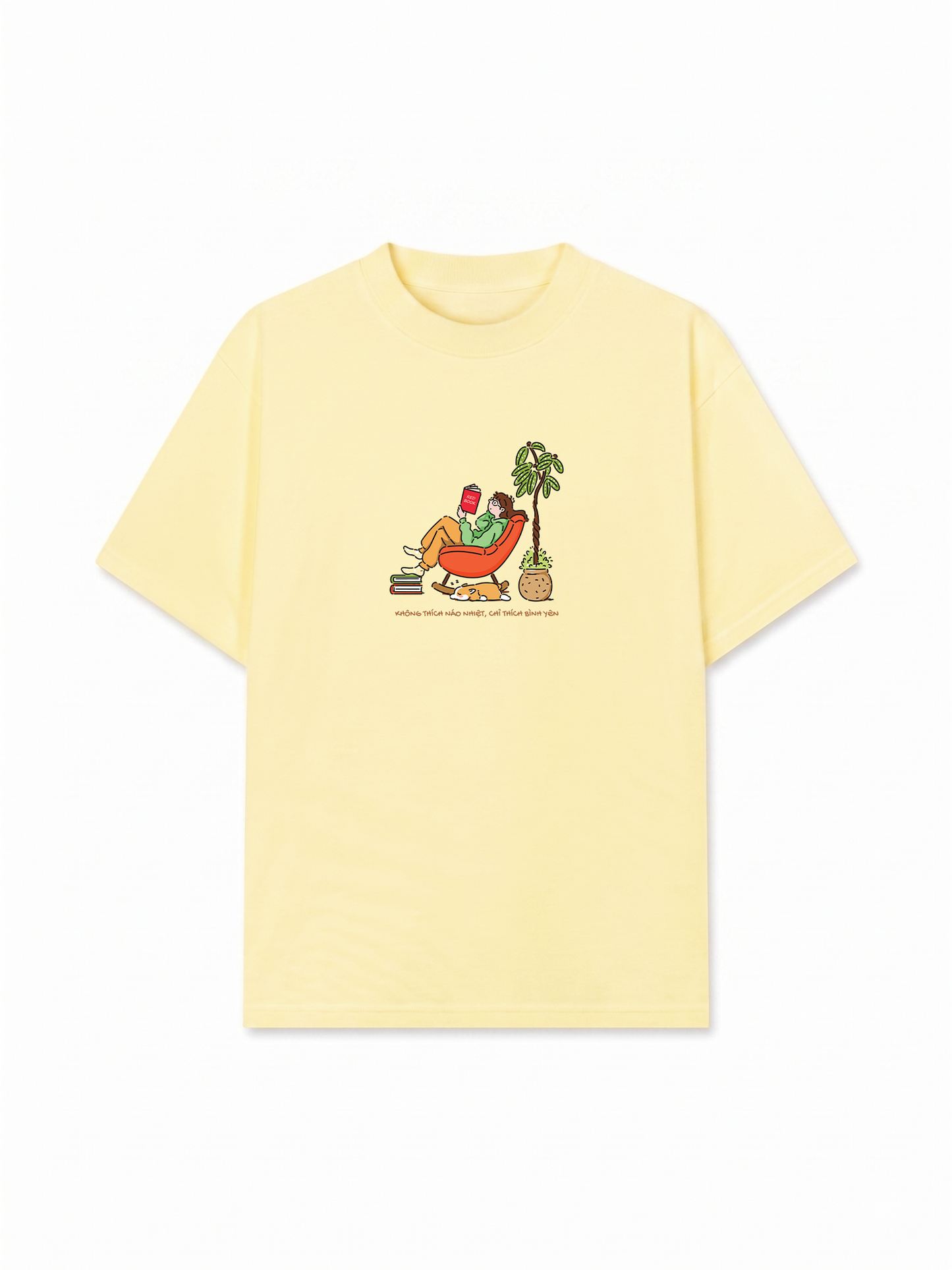 Áo Thun Relaxed Fit Không Thích Náo Nhiệt, Chỉ Thích Bình Yên