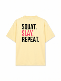 Áo Thun Relaxed Fit Squat Slay Repeat