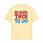 Áo Thun Relaxed Fit Đi Giữa Trời Tự Do