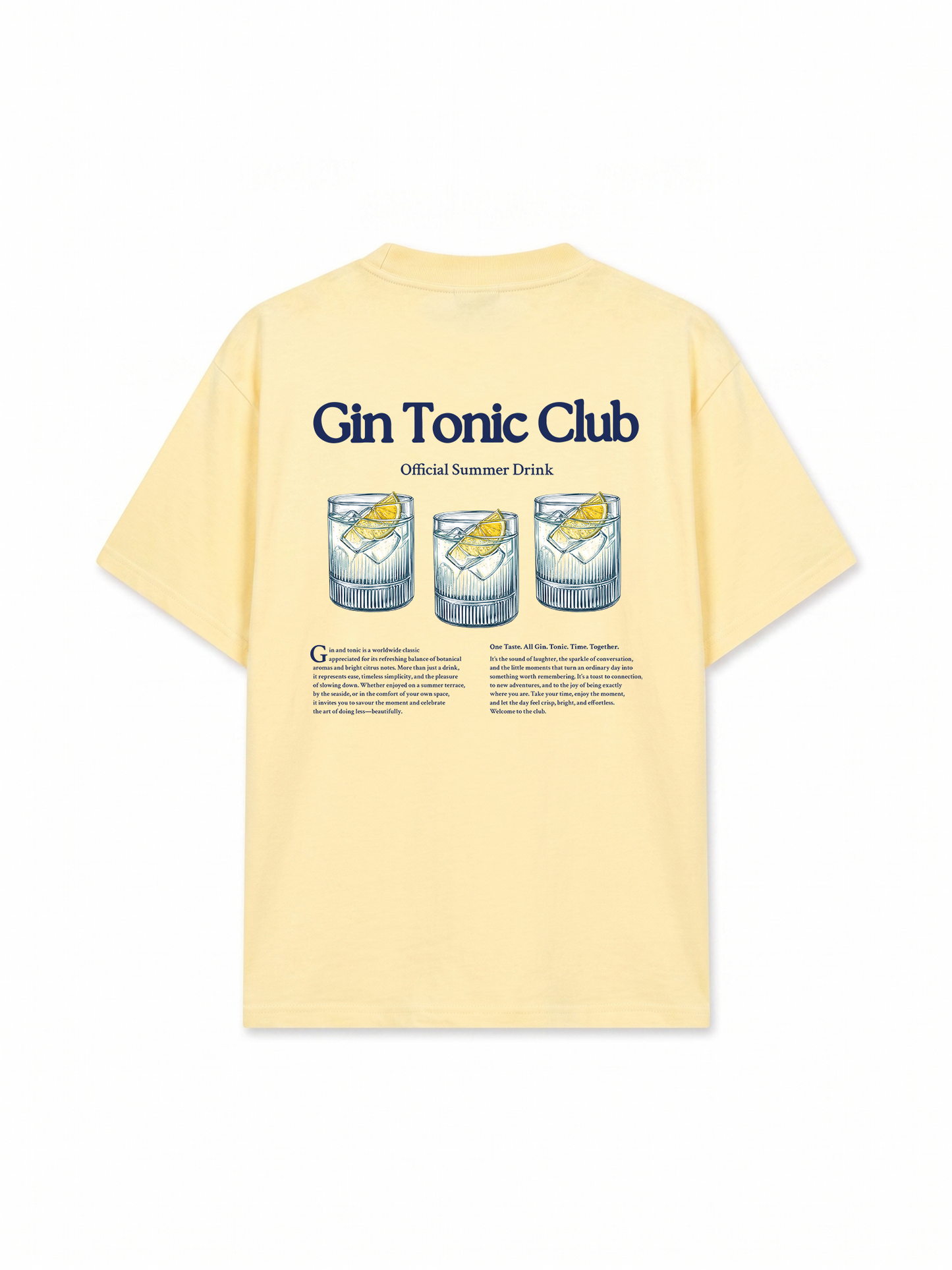 Áo Thun Relaxed Fit Gin Tonic Club