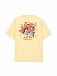 Áo Thun Relaxed Fit Lucky Luv Cat Couple