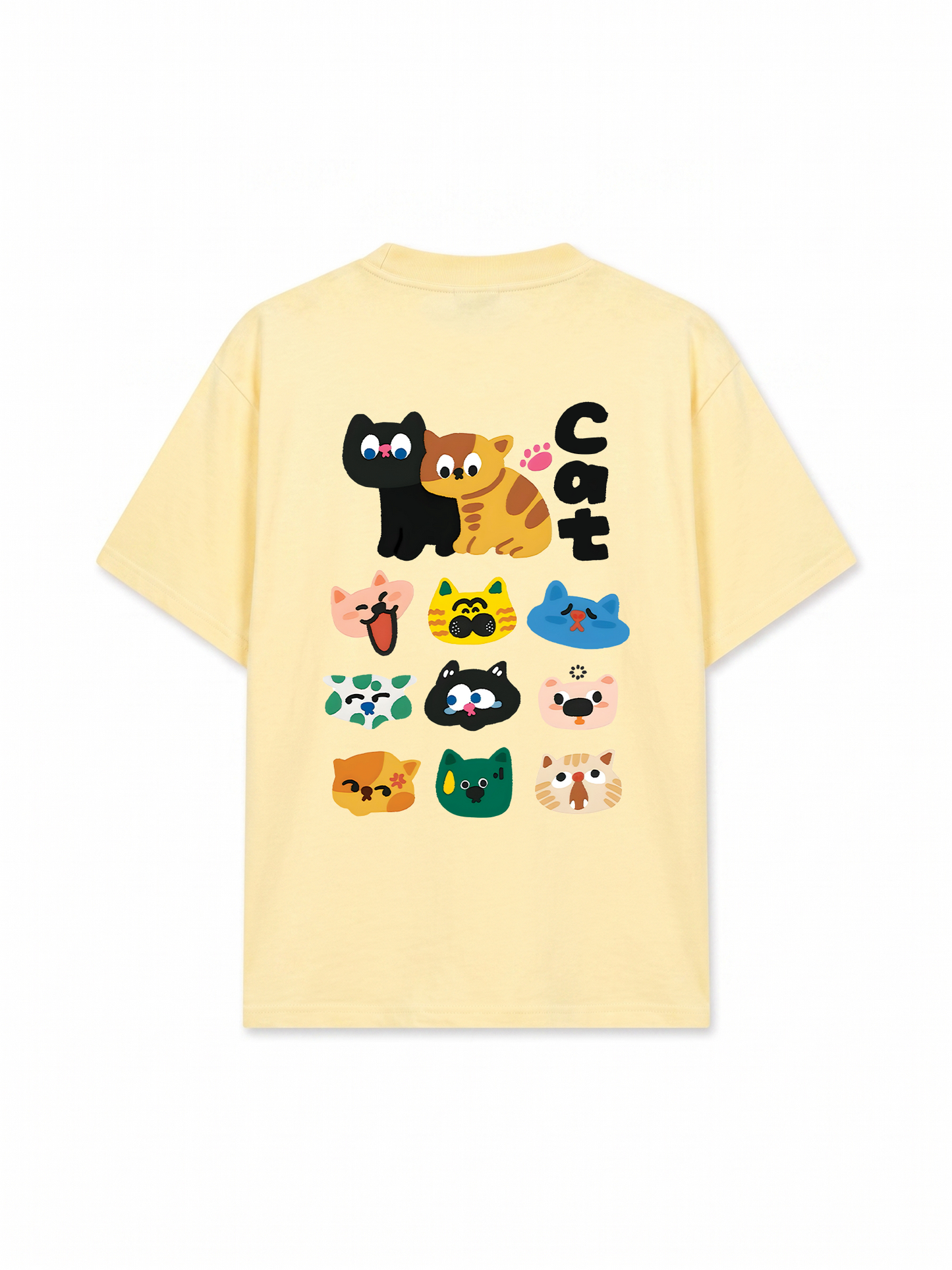 Áo Thun Relaxed Fit Side By Meow