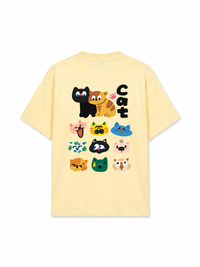 Áo Thun Relaxed Fit Side By Meow
