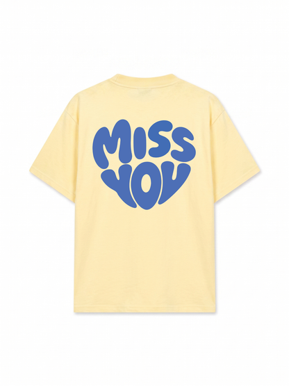 Áo Thun Relaxed Fit Miss You Typography