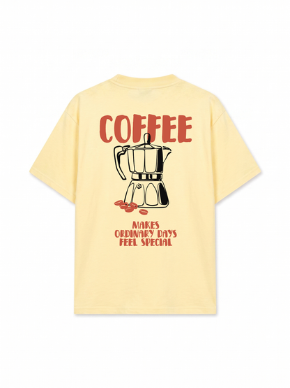 Áo Thun Relaxed Fit Coffee Makes Ordinary Day Feel Special